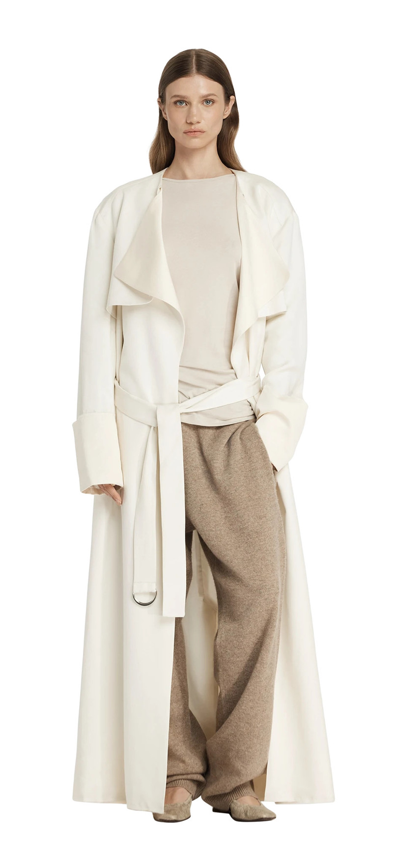 entire studios VELA TRENCH OFF WHITE outlook