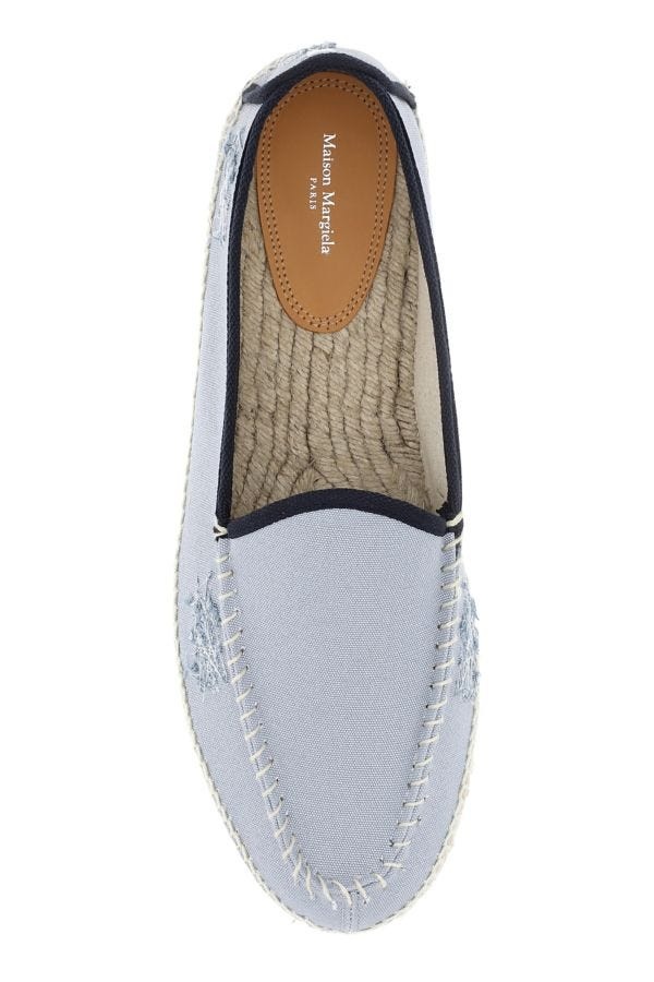 サンダル MAISON MARGIELA Powder Blue Canvas Espadrilles Maison Margiela Powder Blue Canvas Espadrilles | italist