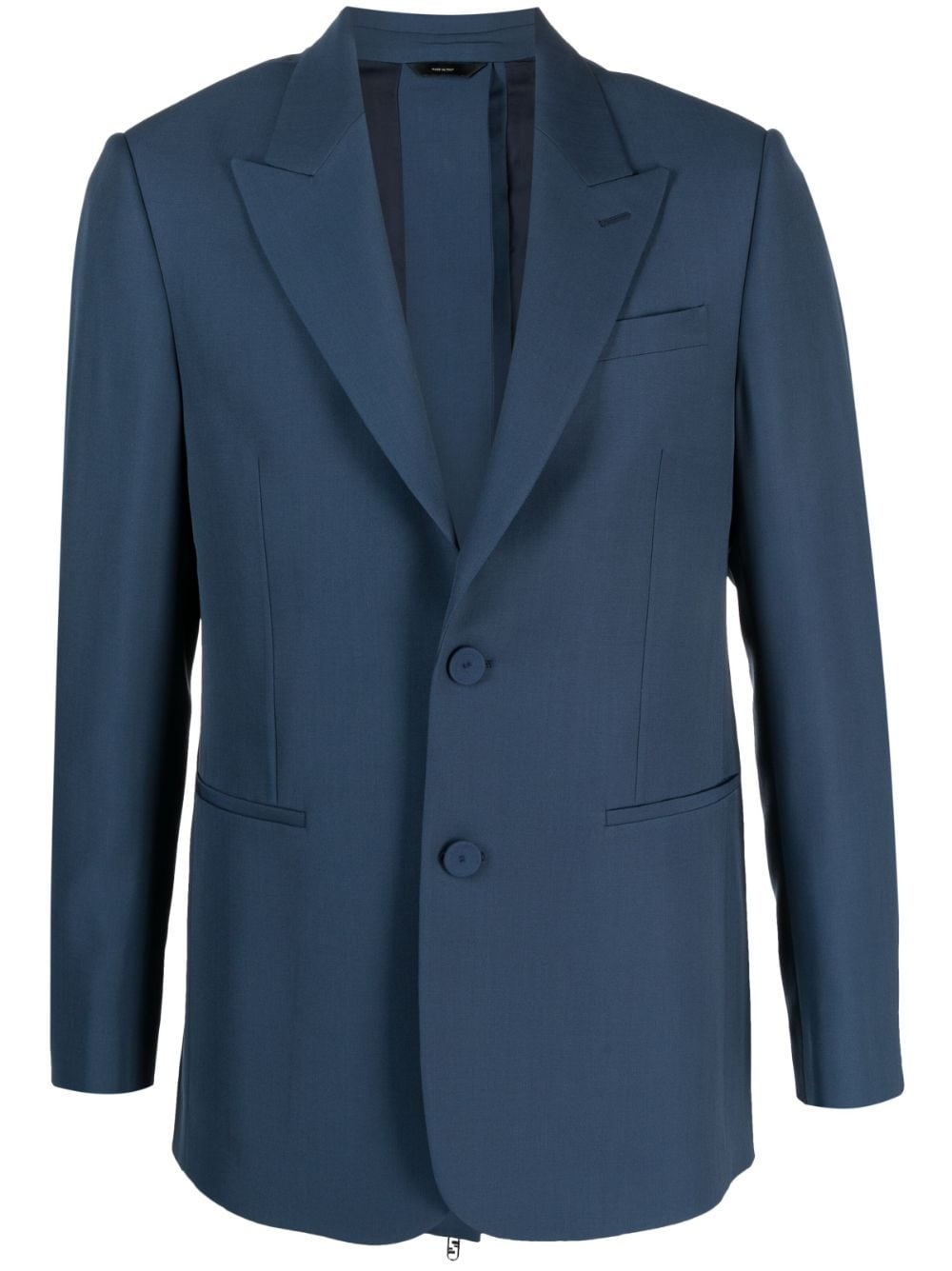 peak-lapels single-breasted blazer - 1