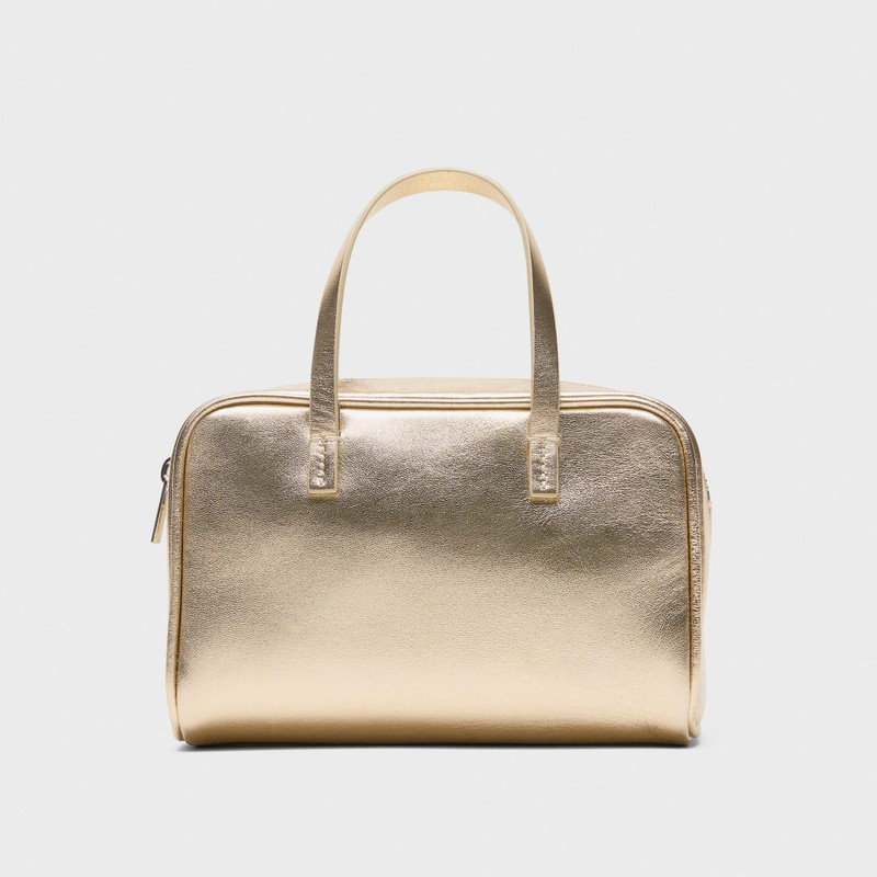 Mini Pillow Bag in Metallic Leather 1