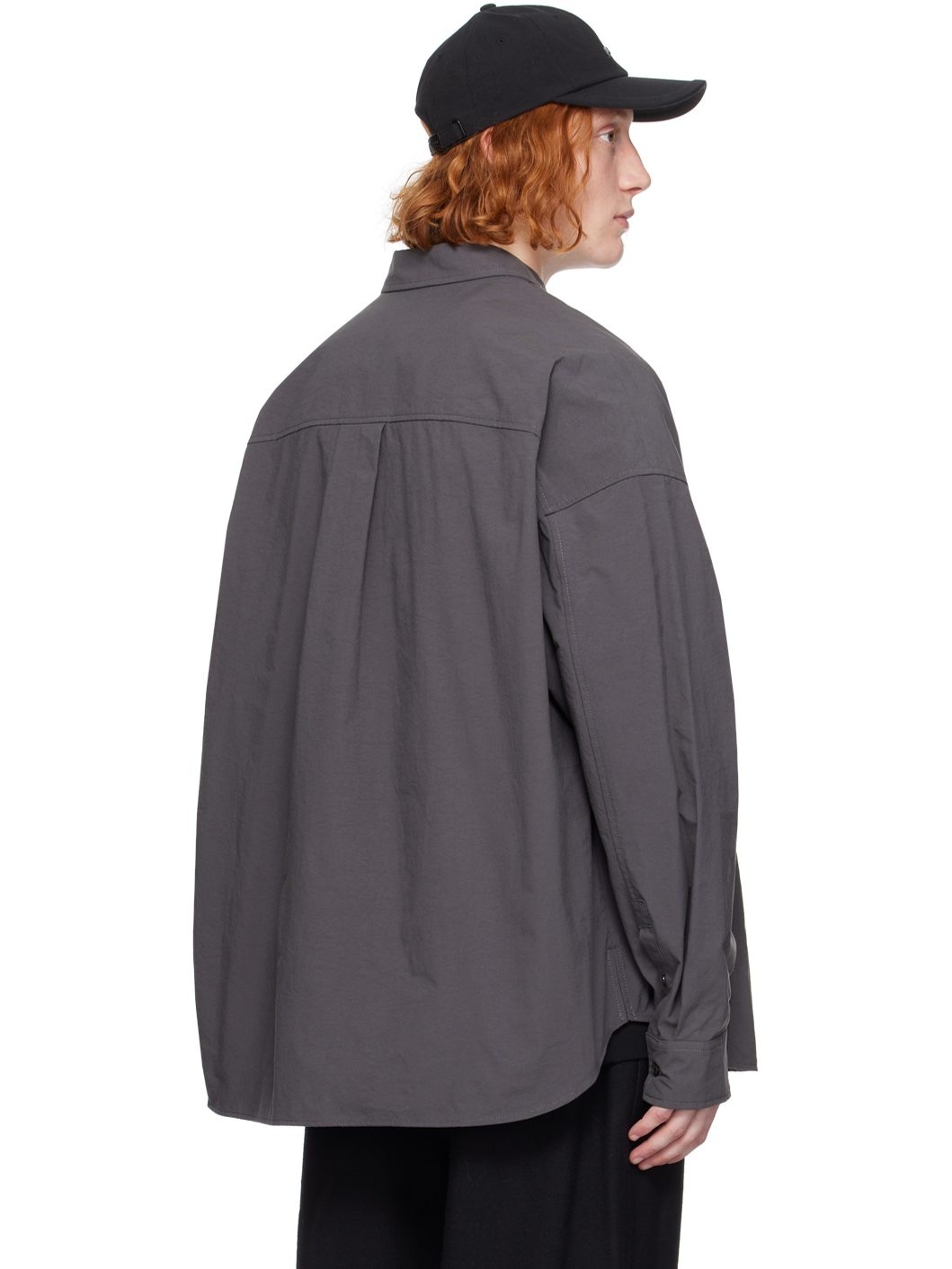 Gray Nylon Shirt - 3