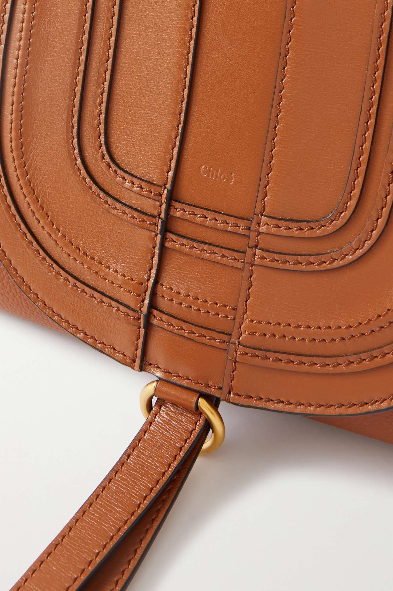 Marcie textured-leather shoulder bag - 4