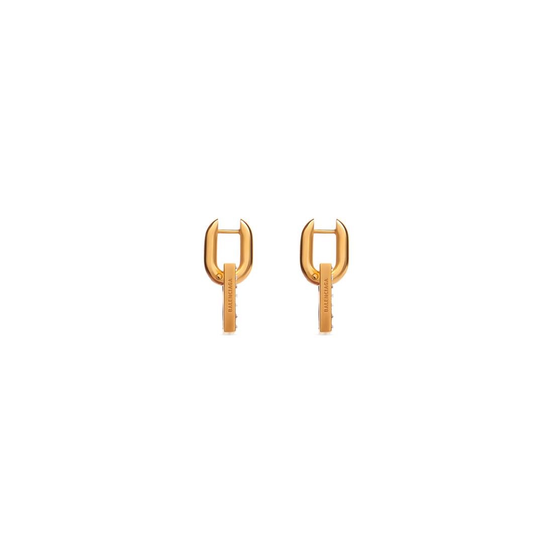 Women's B Chain Xs Earrings in Gold - 3