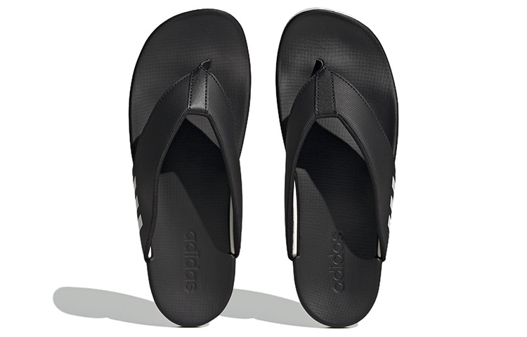 (WMNS) adidas Adilette Comfort Flip Flop 'Black White' HQ4458 - 6