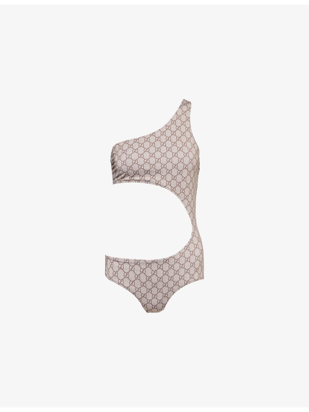GUCCI One-Shoulder Monogram Swimsuit | selfridges | REVERSIBLE