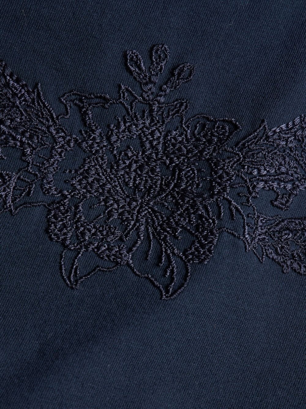 logo-embroidered cotton T-shirt - 5