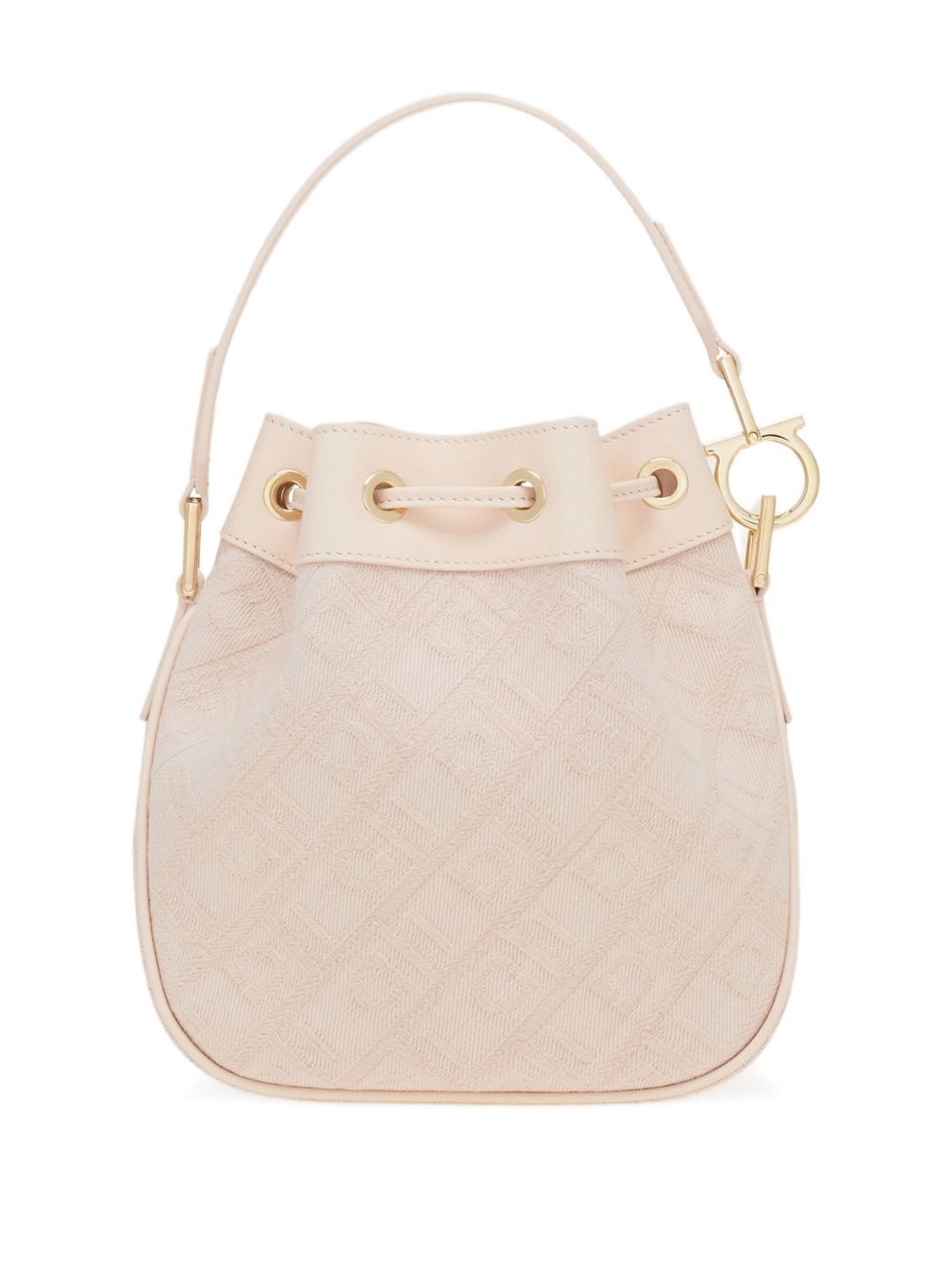 monogram-jacquard bucket bag - 2