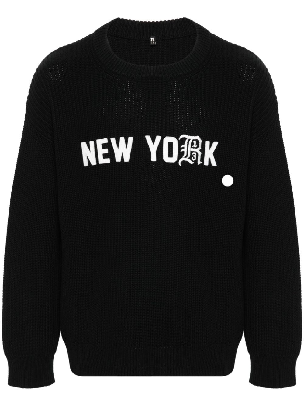 New York-appliquÃ©cotton jumper - 1