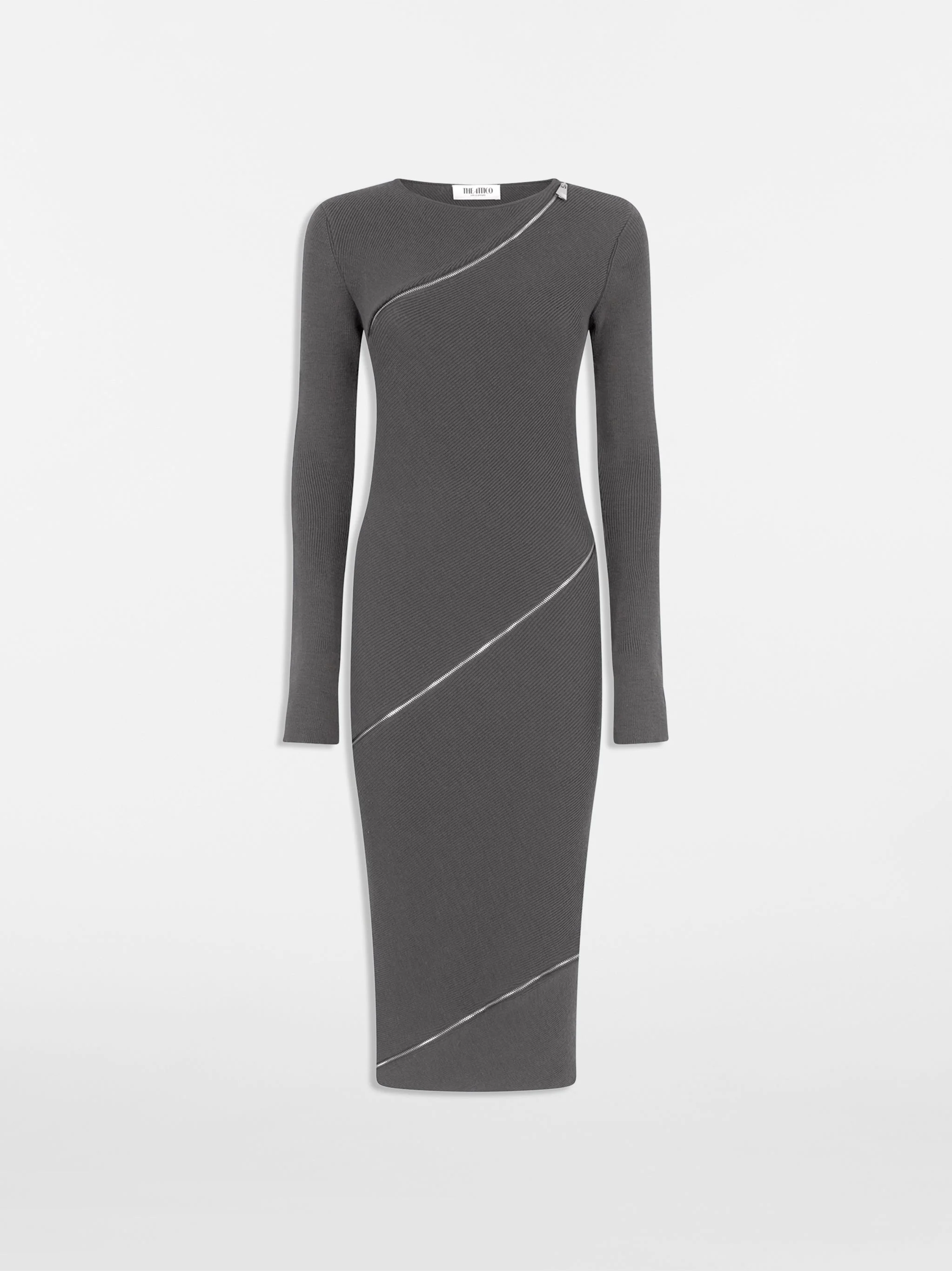 GREY MIDI DRESS - 1