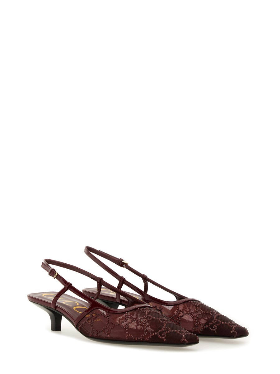 SLINGBACK PUMPS WITH CRYSTALS GG - 2