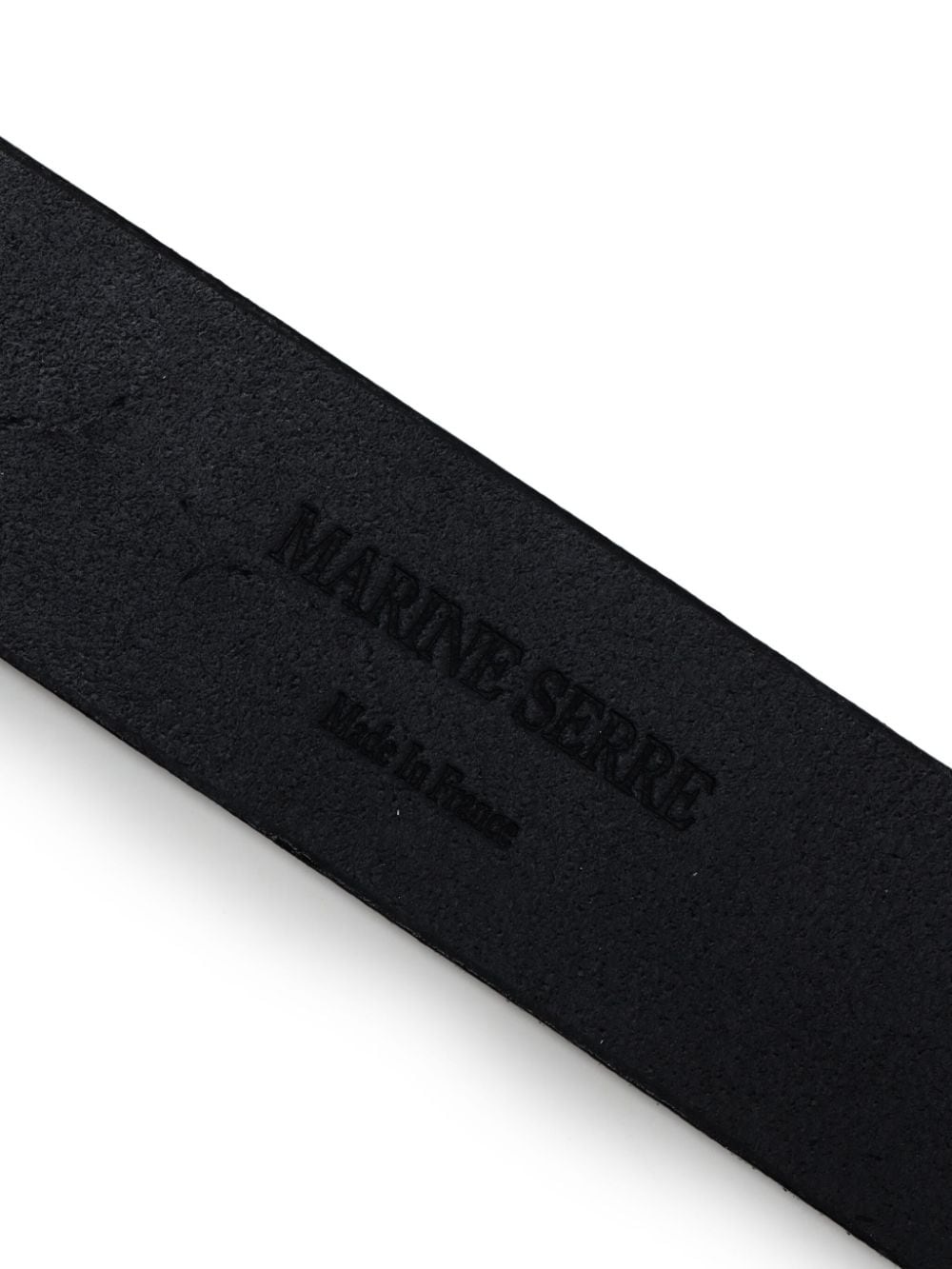 logo-buckle leather belt - 4