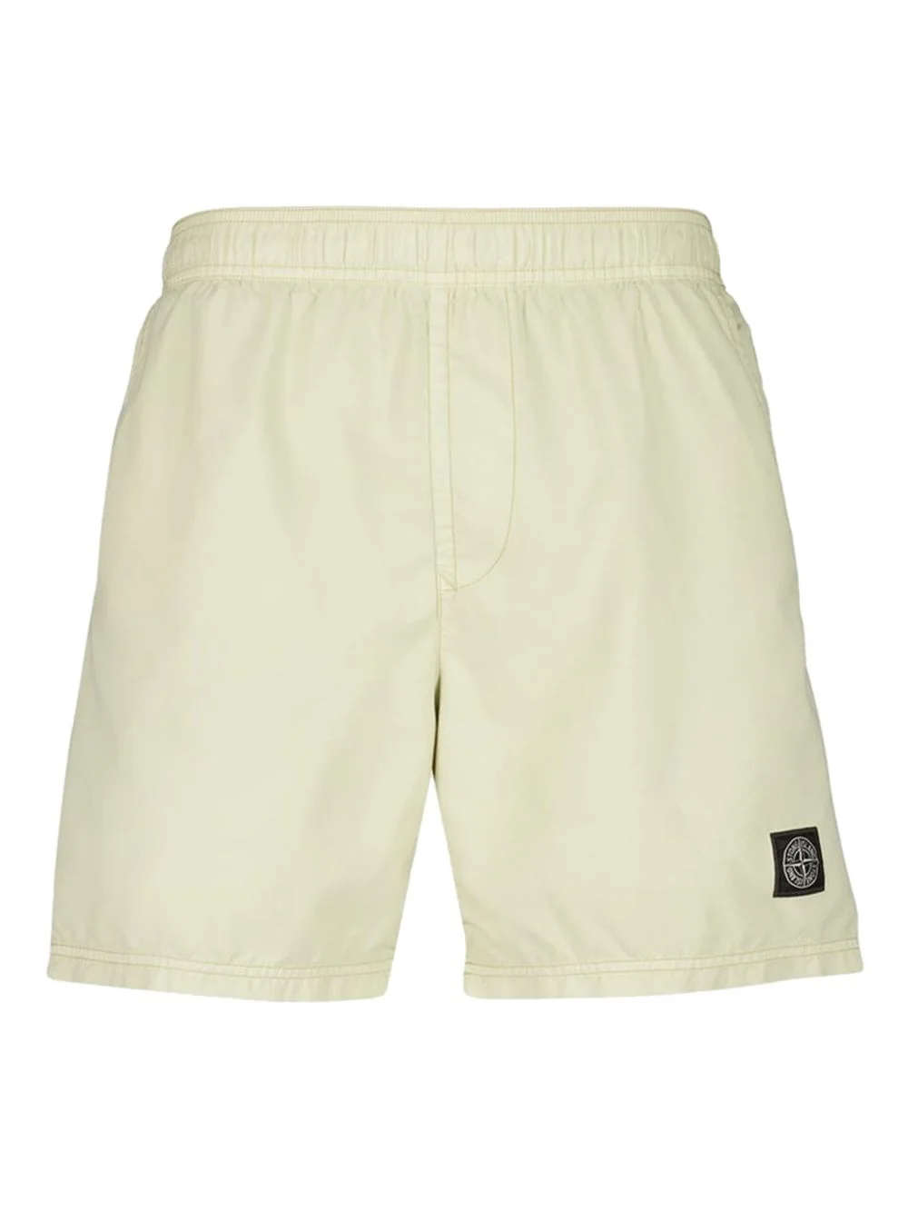 B100B09 logo-patch swim shorts - 1