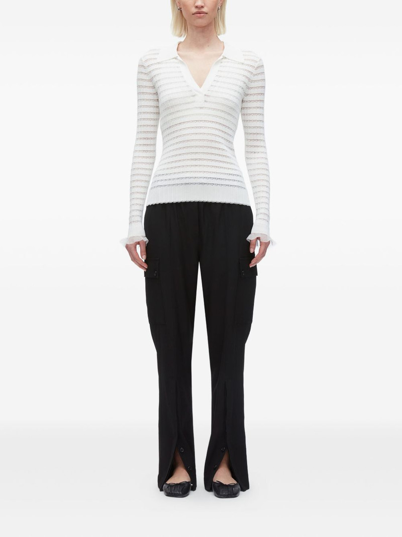 3.1 Phillip Lim ribbed-knit polo-neck top outlook
