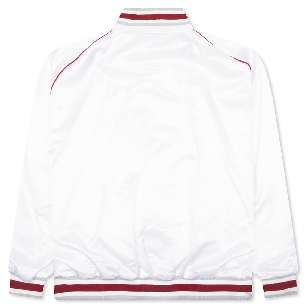 1952 SHINY RAGLAN BOMBER JACKET - WHITE - 2