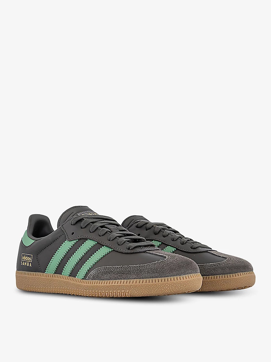 Samba OG logo-embellished leather low-top trainers - 3