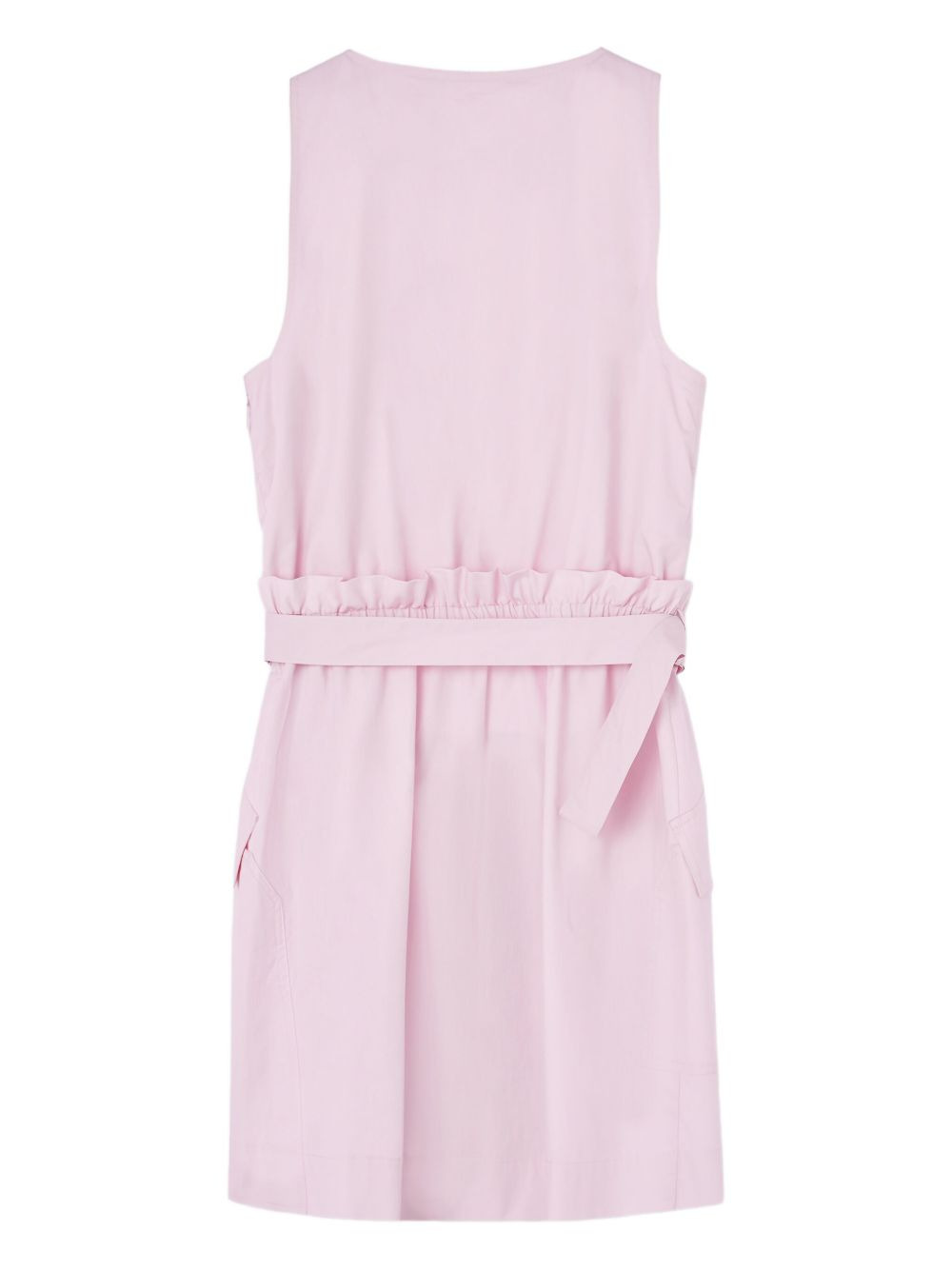 buttoned-up belted dress - 2