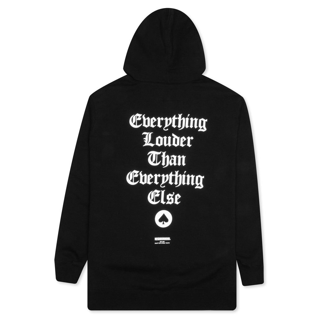 NEIGHBORHOOD X MOTOR HEAD L/S C-HOODIE - BLACK - 2