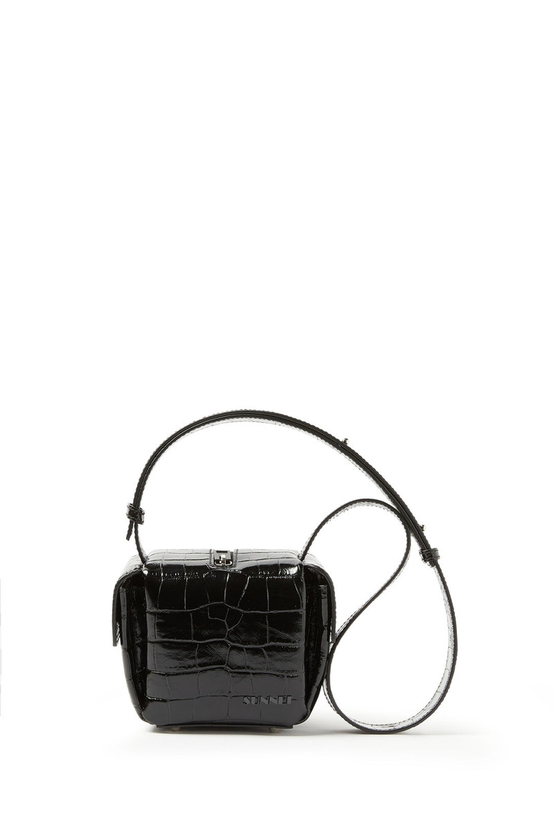 LACUBETTO BAG / black croco 1