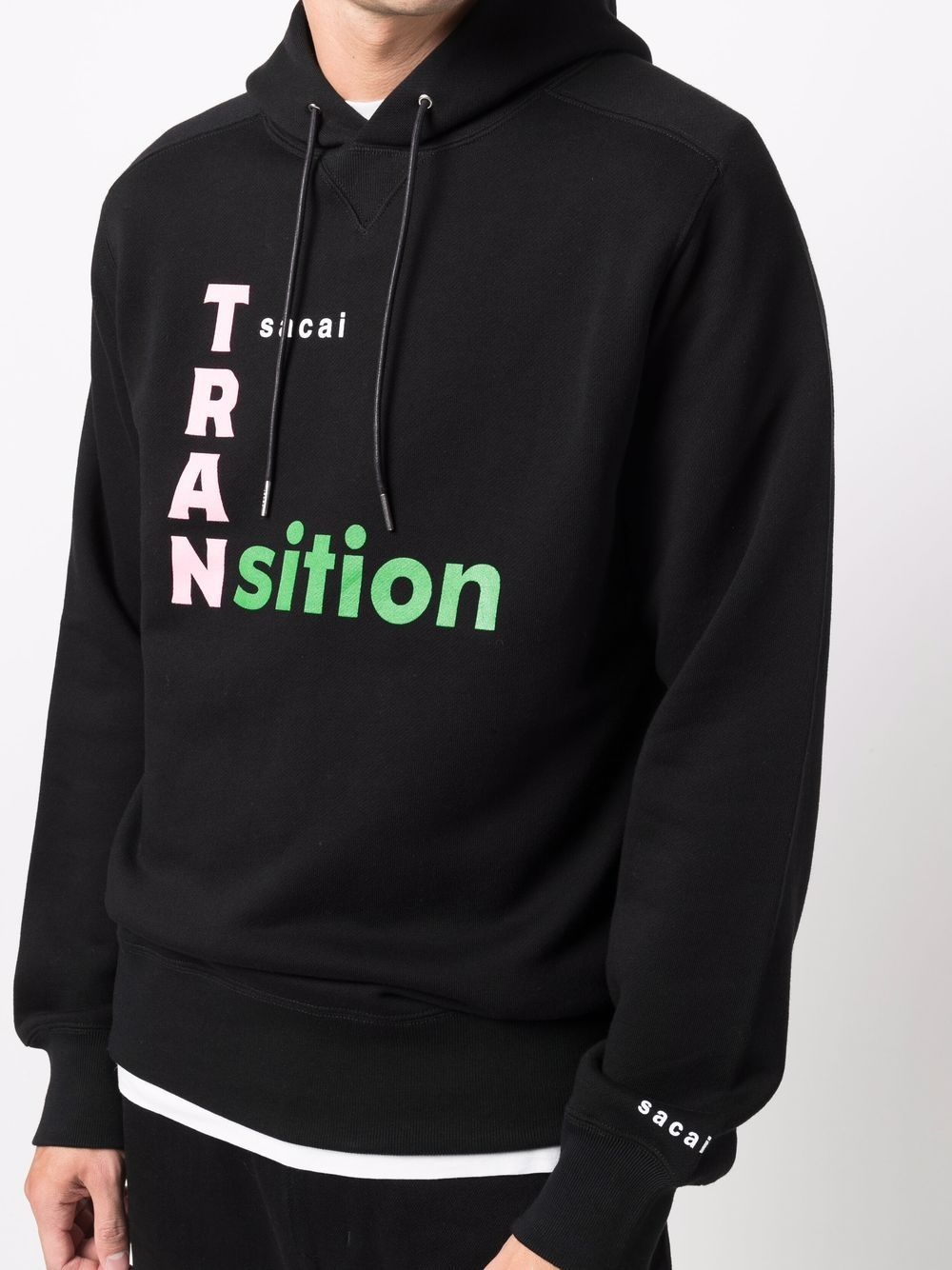 Transition logo-print hoodie - 5