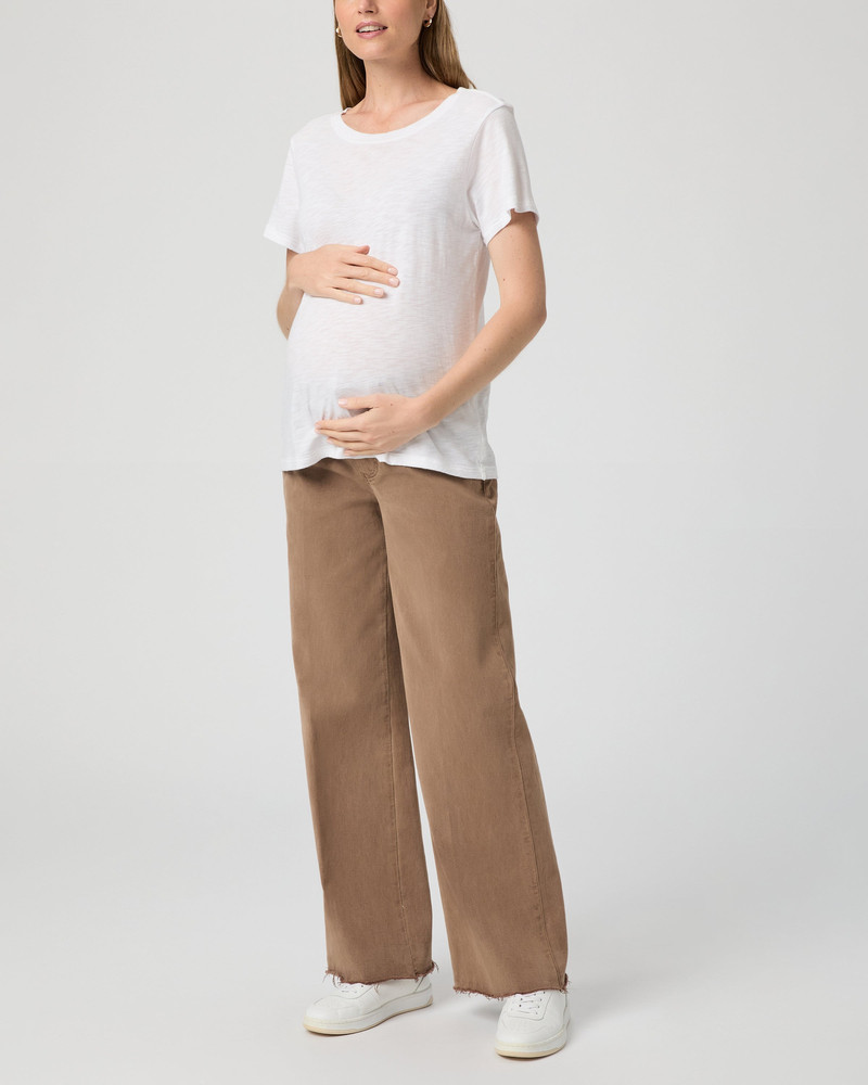 PAIGE Anessa Maternity 31" Wide Leg Jean outlook