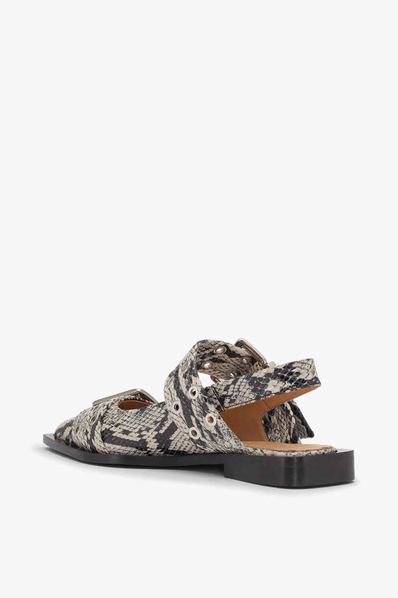 SNAKE PRINTED FEMININE 버블 볼러나 3