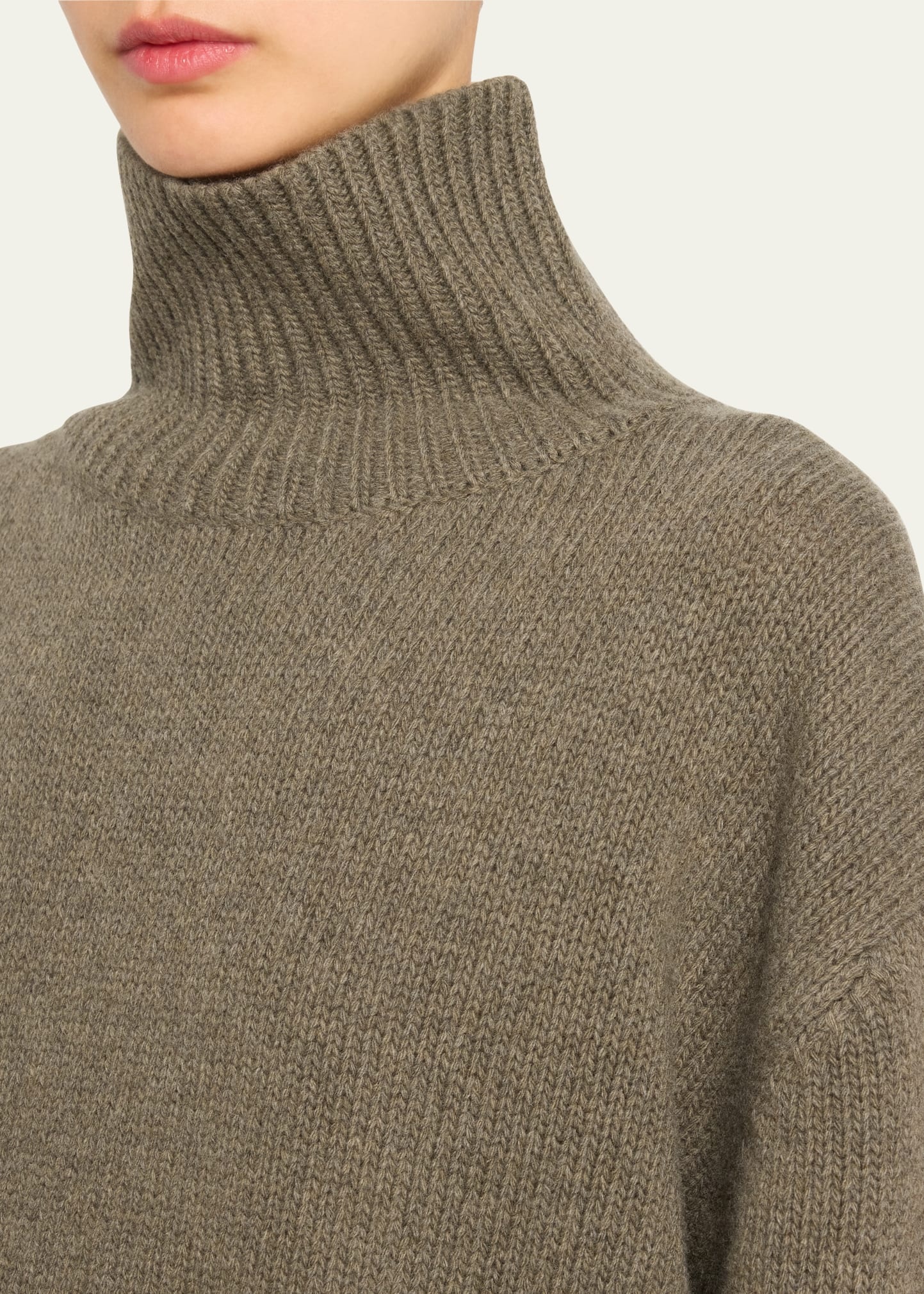 Omaira Funnel-Neck Wool Sweater - 5