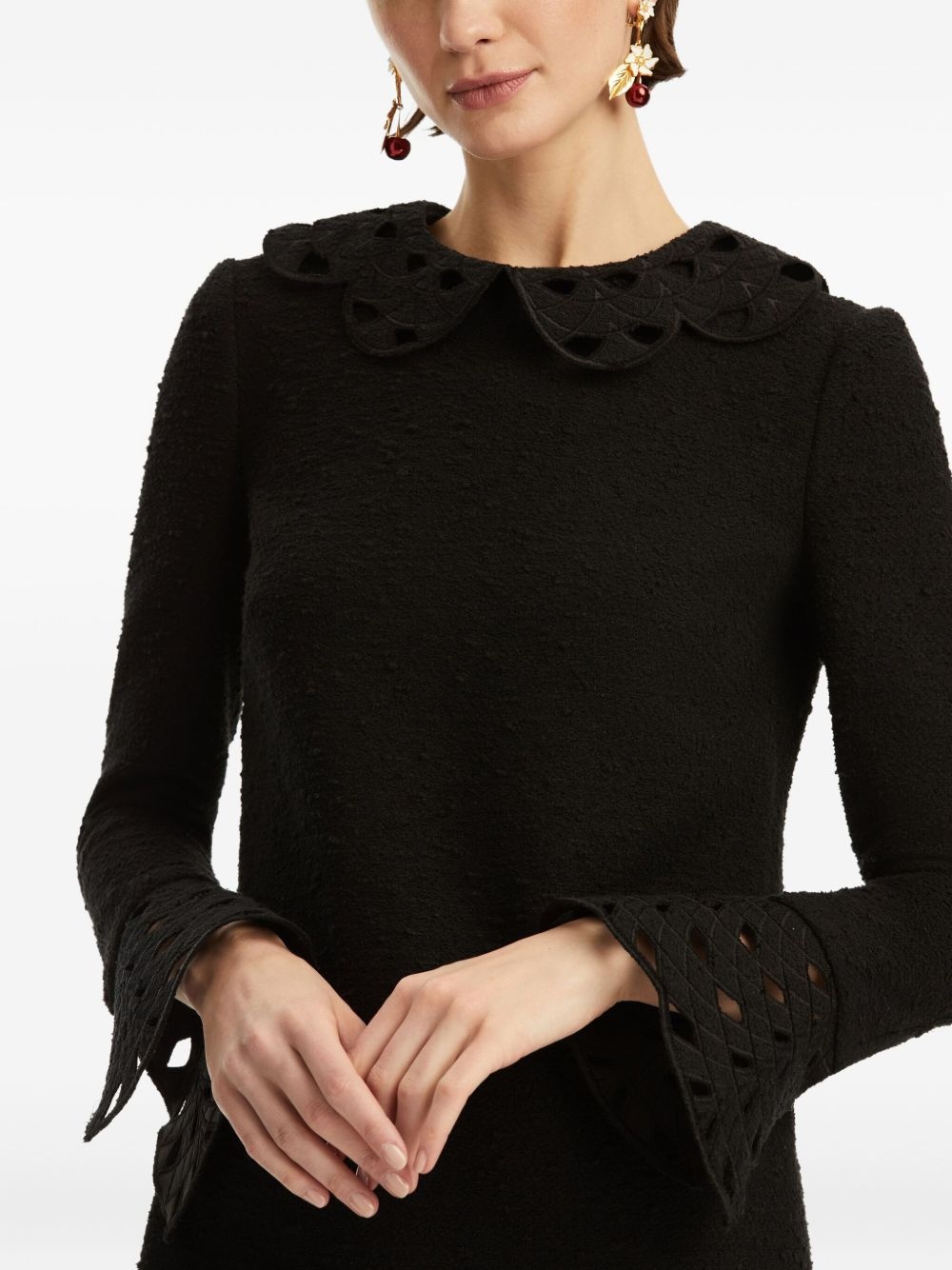 bell-sleeve embellished dress - 5