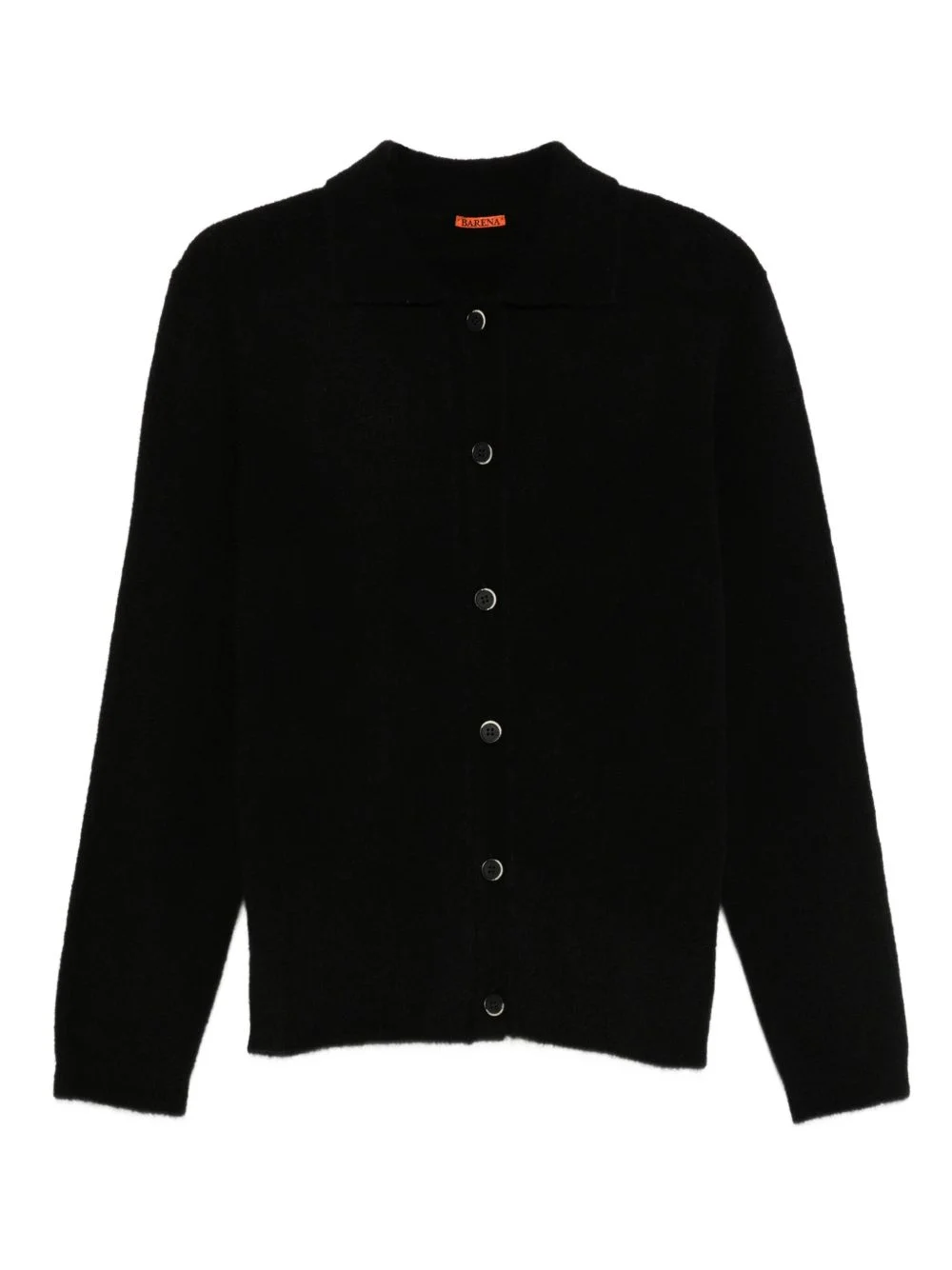 button-front polo-neck cardigan - 1