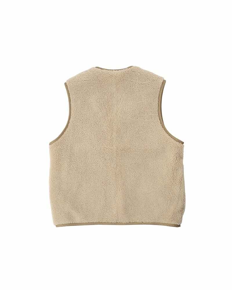 visvim padded belted v-neck gilet - Brown