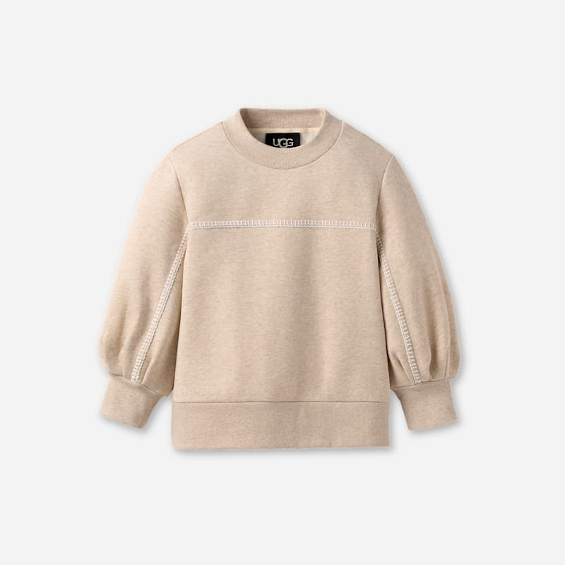 ® Women's Classic Puff Sleeve Top in Sand Heather 1