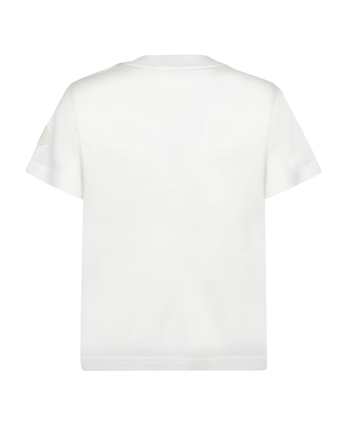 【送料&関税込】Moncler White Crochet Jersey T-shirt Moncler White Crochet Jersey T-shirt | italist | REVERSIBLE