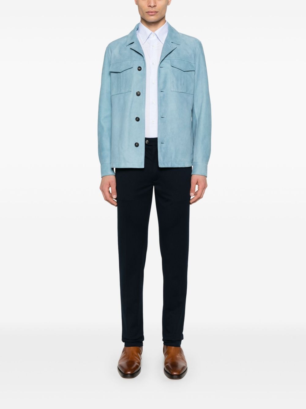 check-pattern shirt - 2