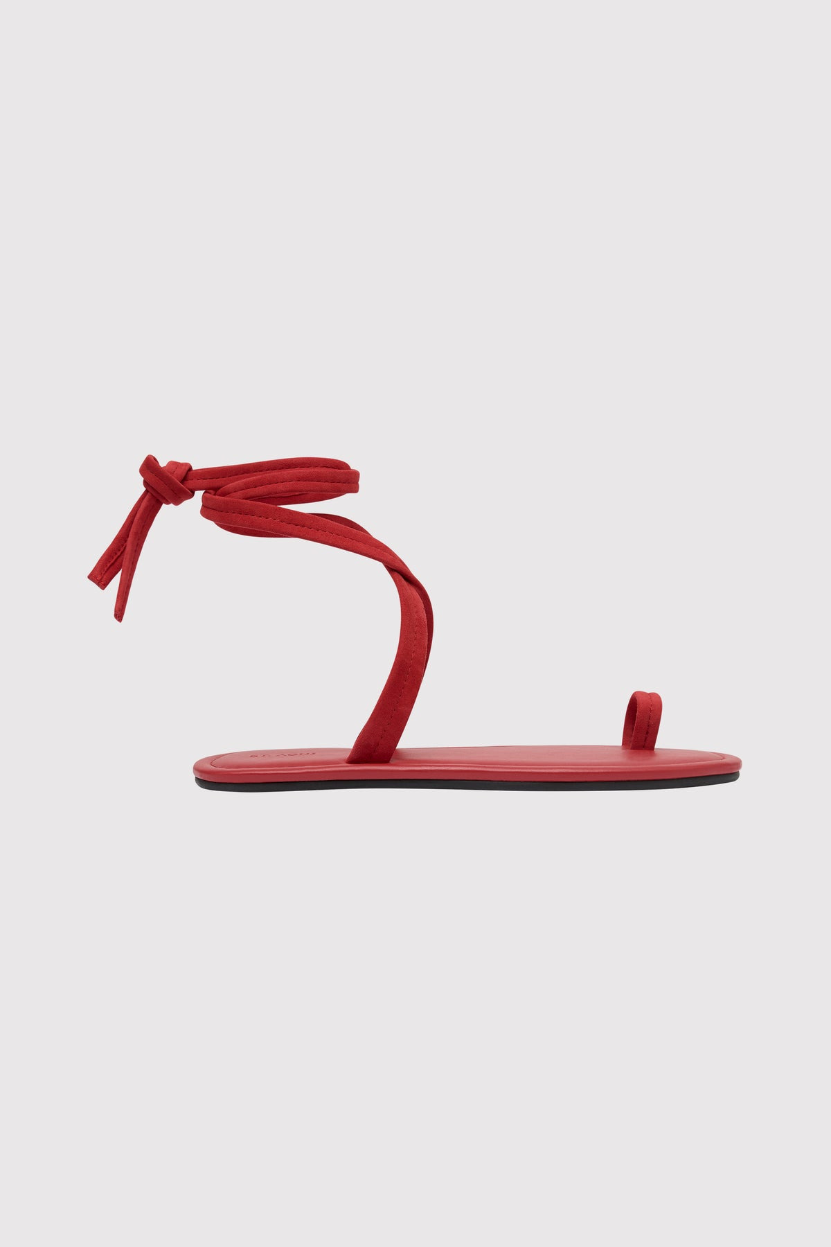 Tie Up Flat - Rosso - 1