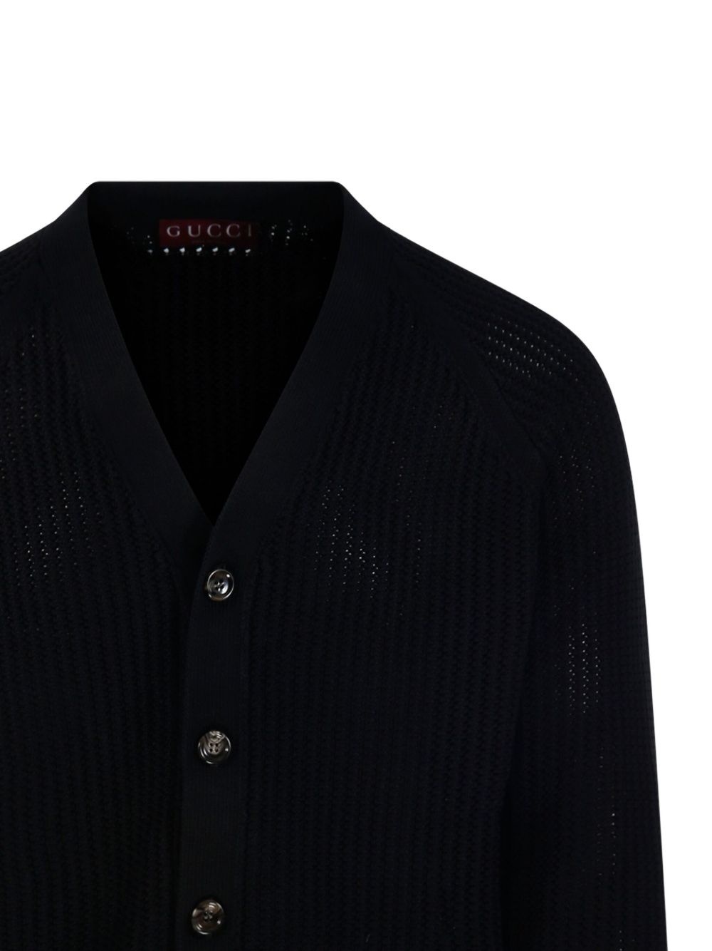 ribbed-knit button cardigan - 4