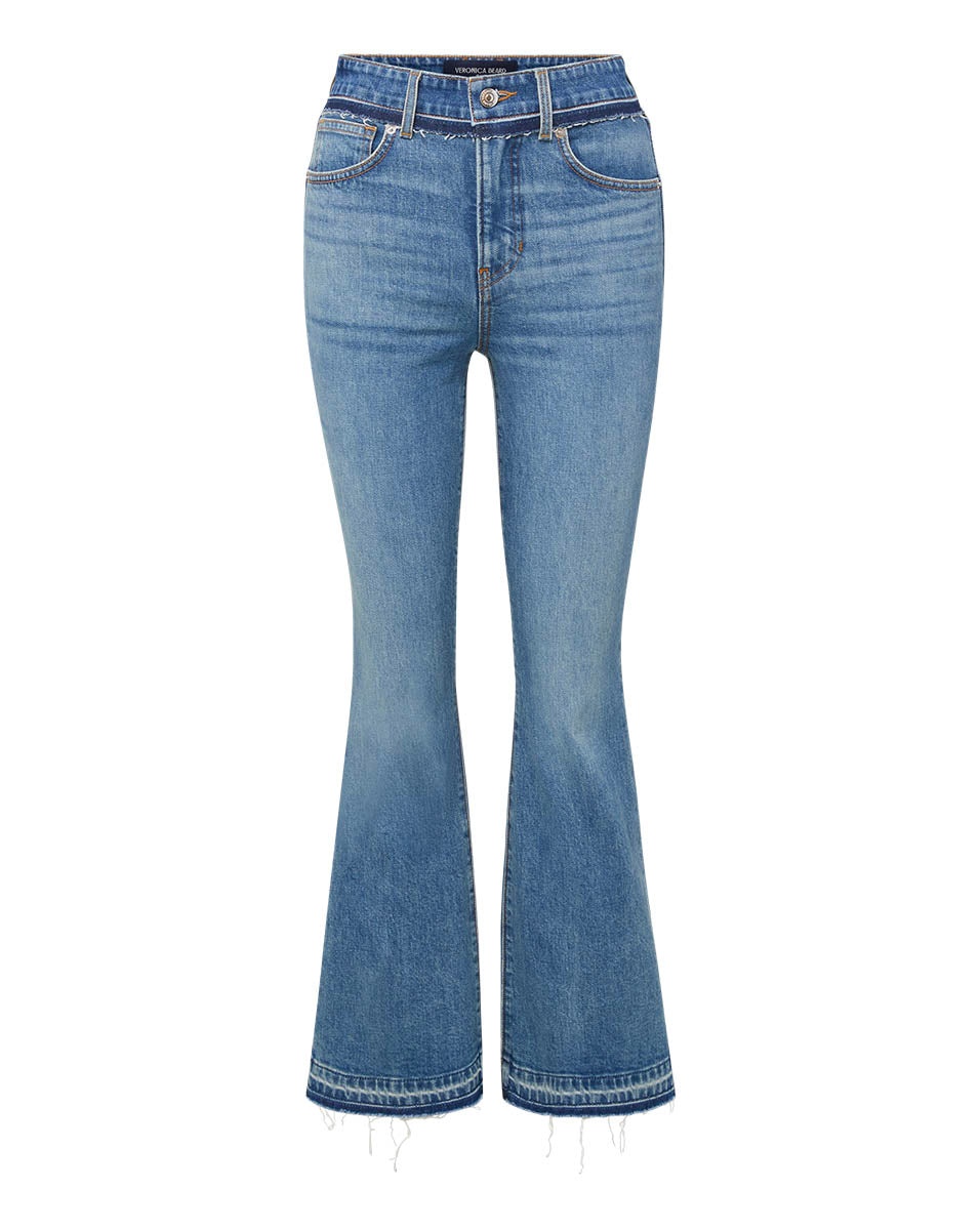 CARSON KICK-FLARE JEAN | TWO-TONE - 1