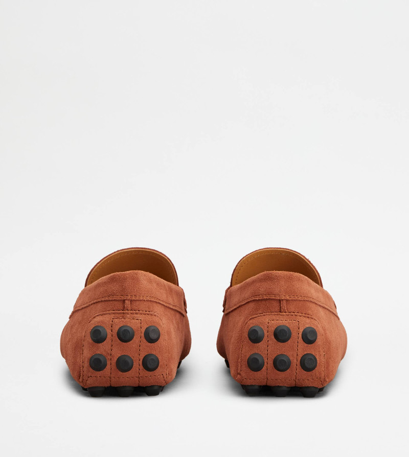 Tod's GOMMINO BUBBLE LOAFERS IN SUEDE - ORANGE outlook