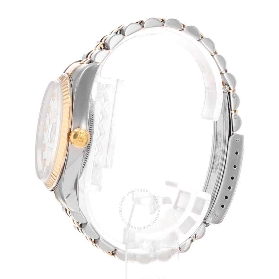 Pre-owned Rolex Datejust Automatic Chronometer Diamond White Dial Men's Watch 16233 WDJ - 5