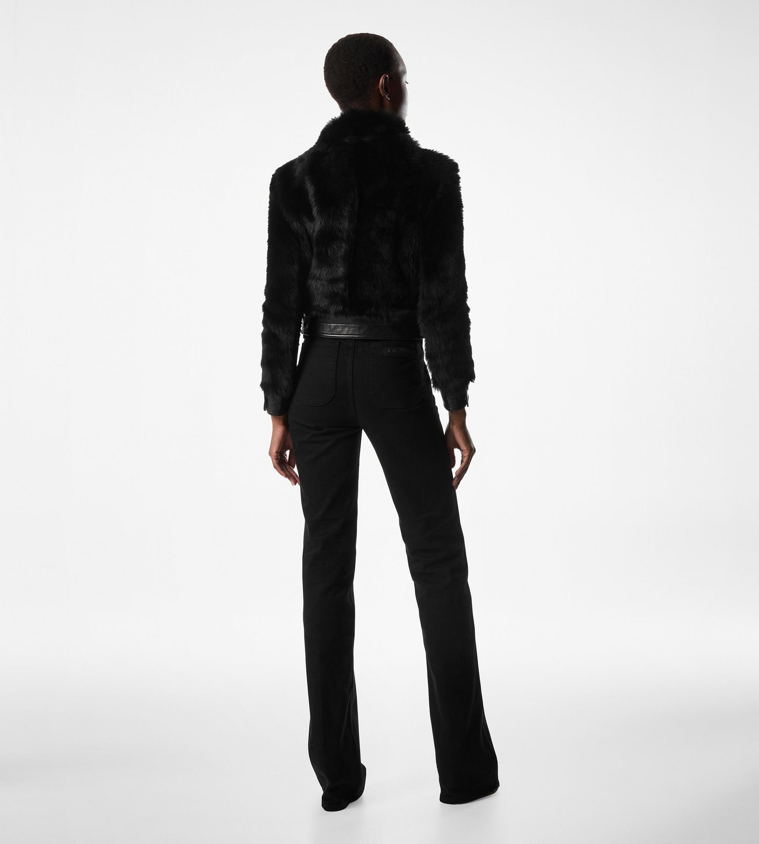 STRETCH TWILL DENIM FLARE PANTS - 3