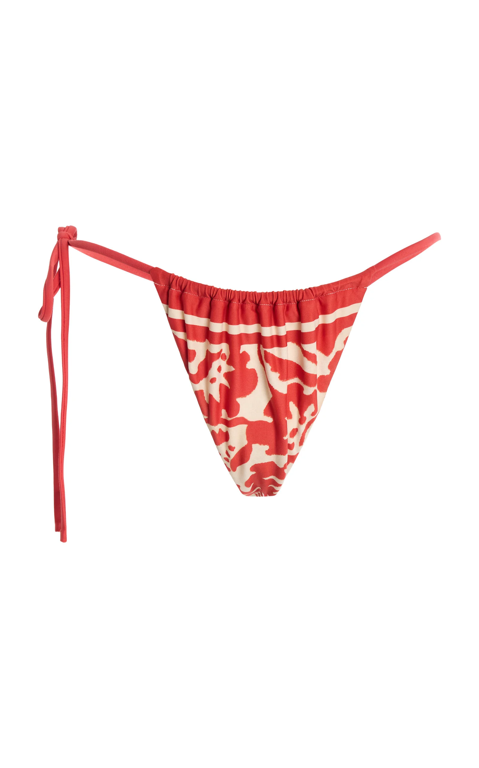 Exclusive String Tie Bikini Bottom red - 1