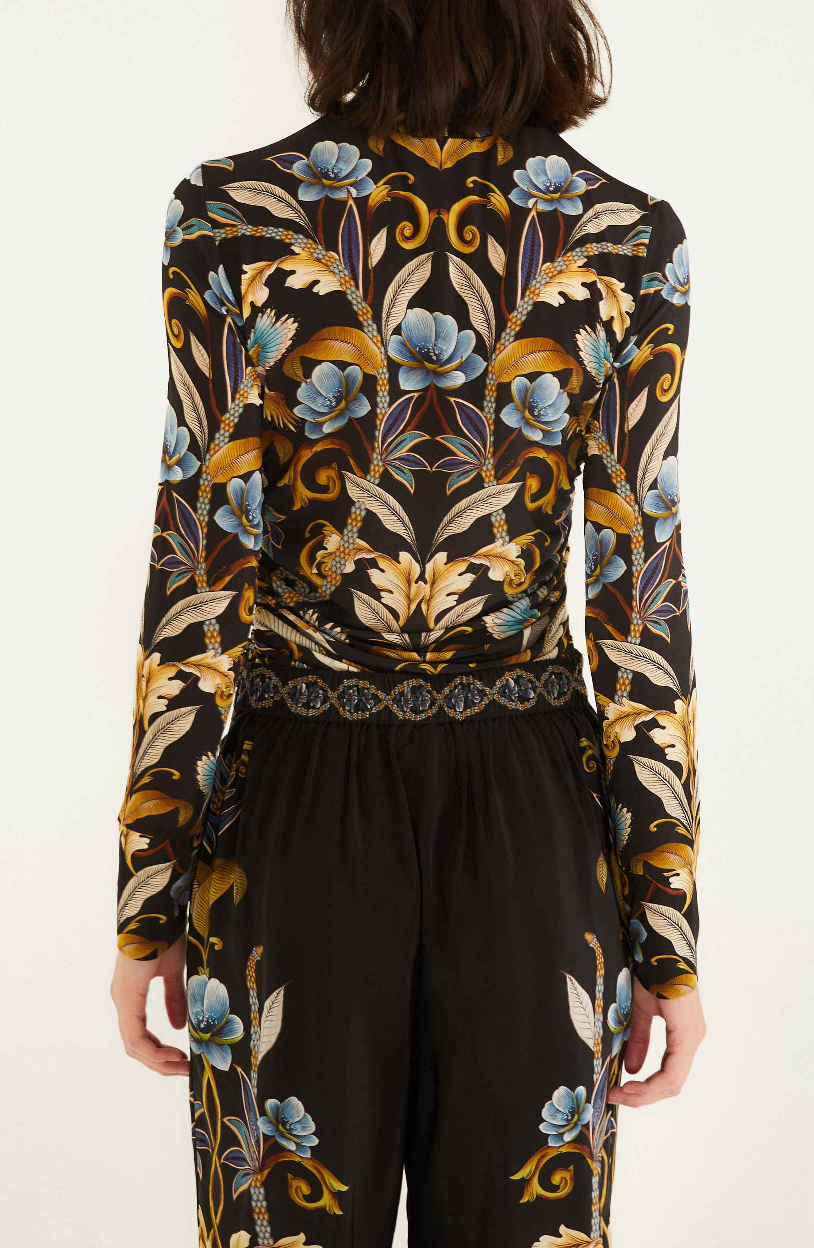 FARM Rio Snake Garden Black Jersey Top at Nordstrom - 2