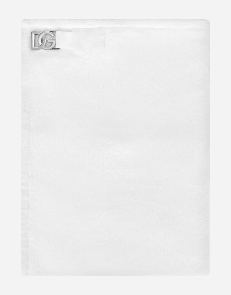 Cotton jacquard beach towel with DG Monogram - 1