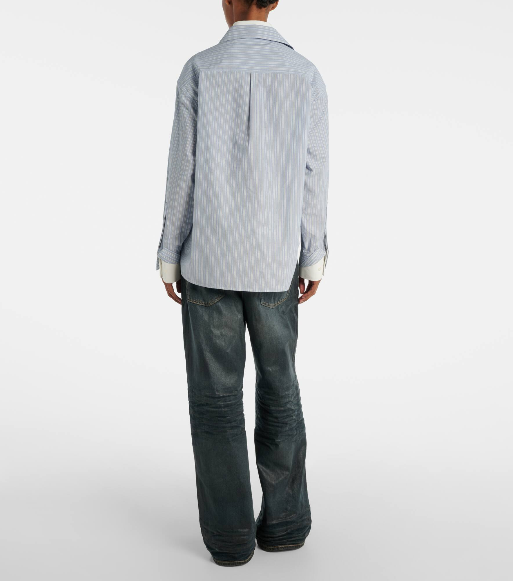 Soublera pinstripe cotton poplin shirt - 3