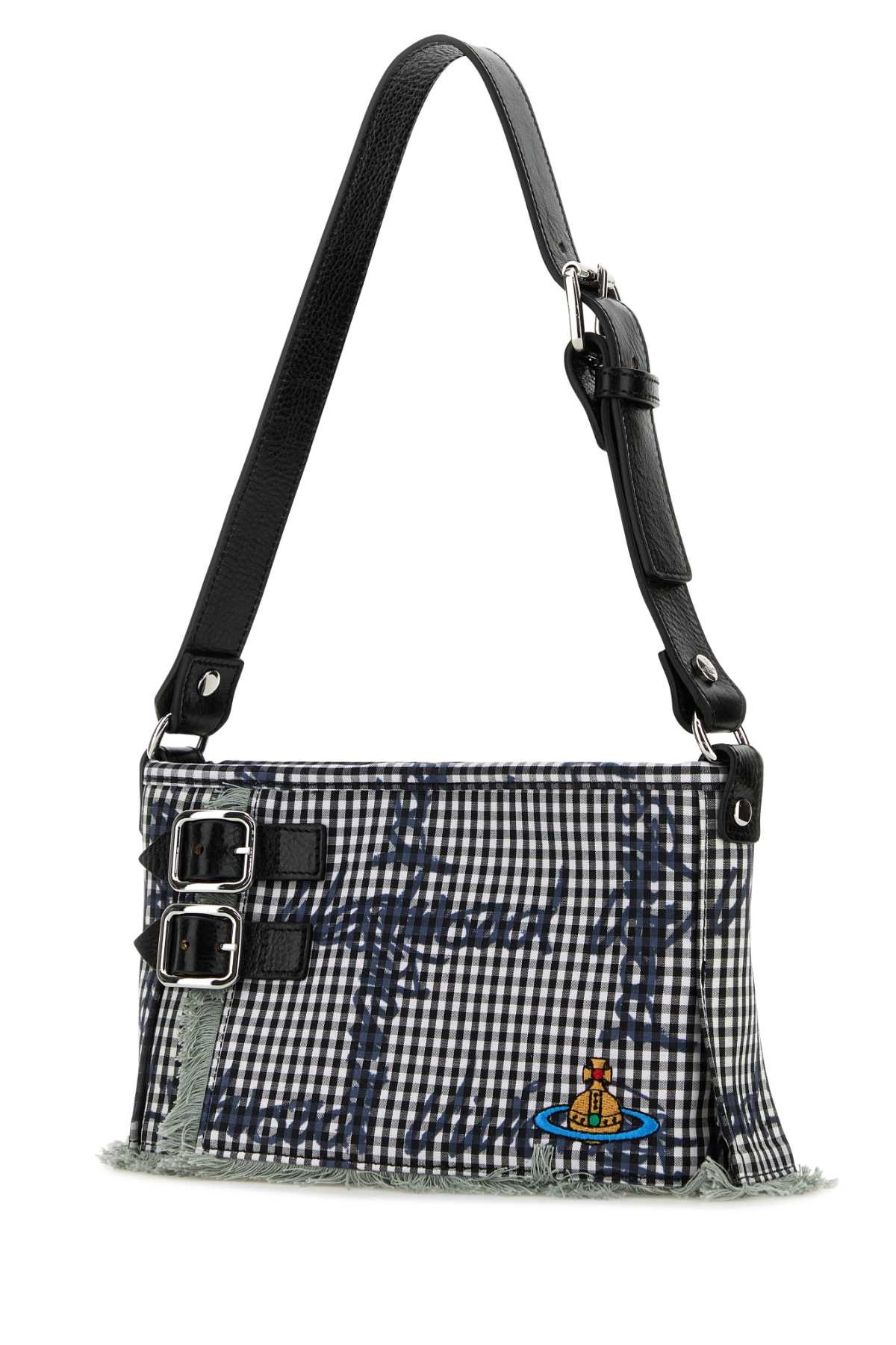Vivienne Westwood Women Printed Fabric Heather Shoulder Bag - 2