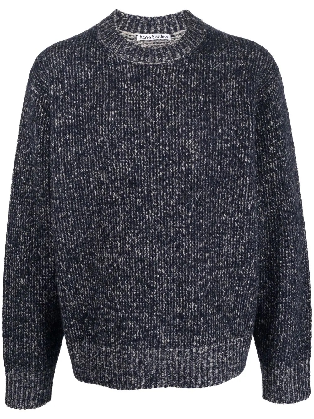 melange-effect knitted sweater - 1