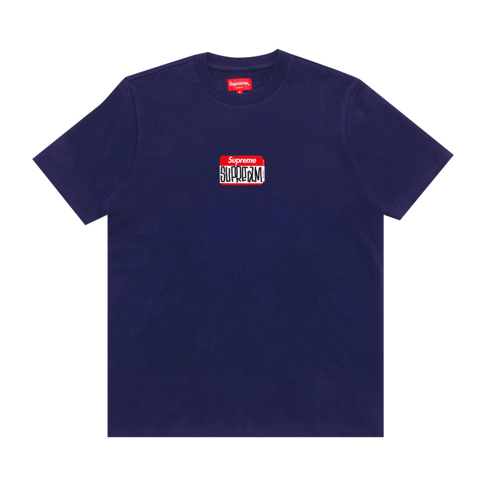 Supreme Gonz Nametag Short-Sleeve Top 'Washed Navy' - 1