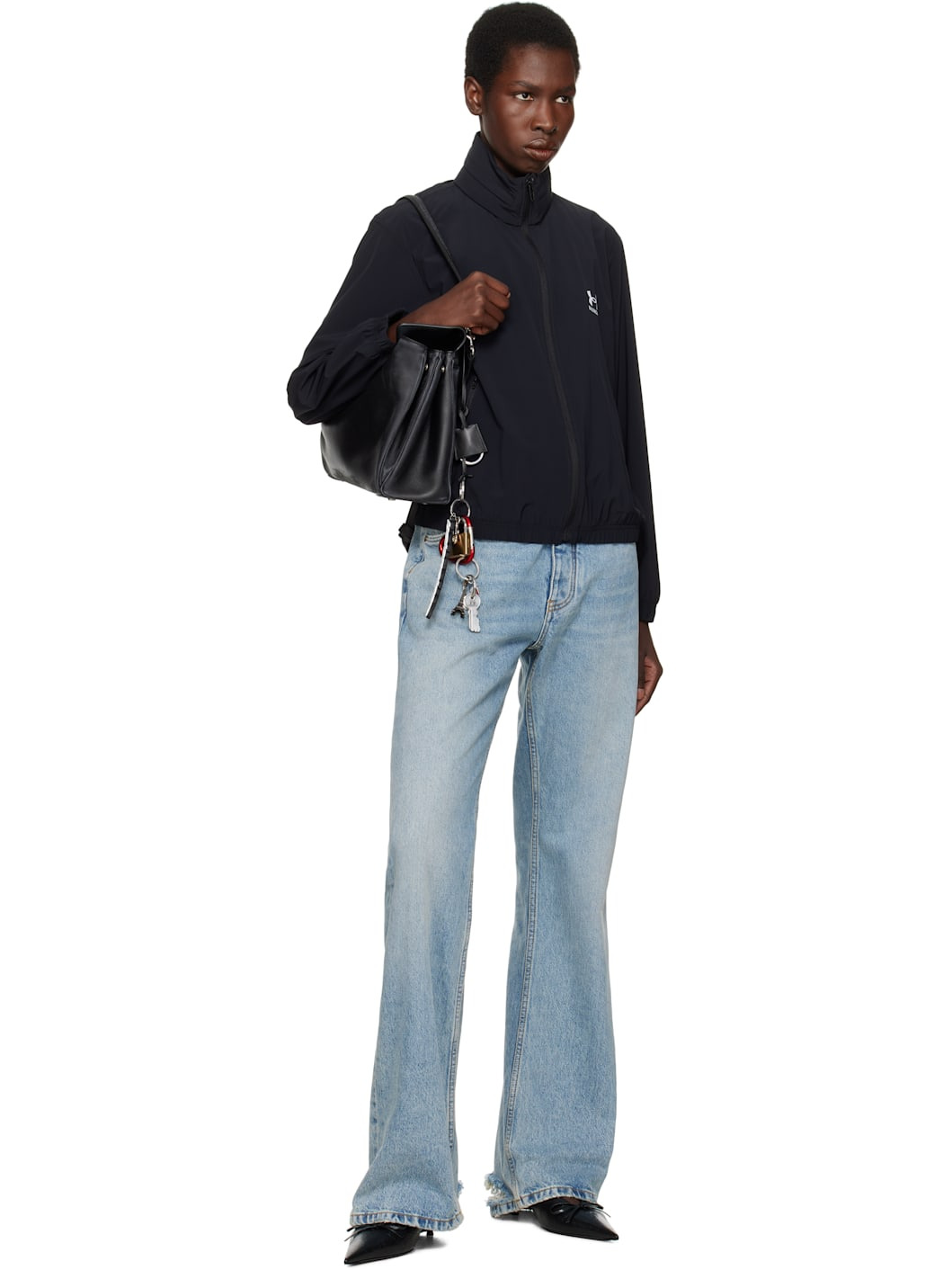 Black Rodeo Medium With One Charm Bag - 5