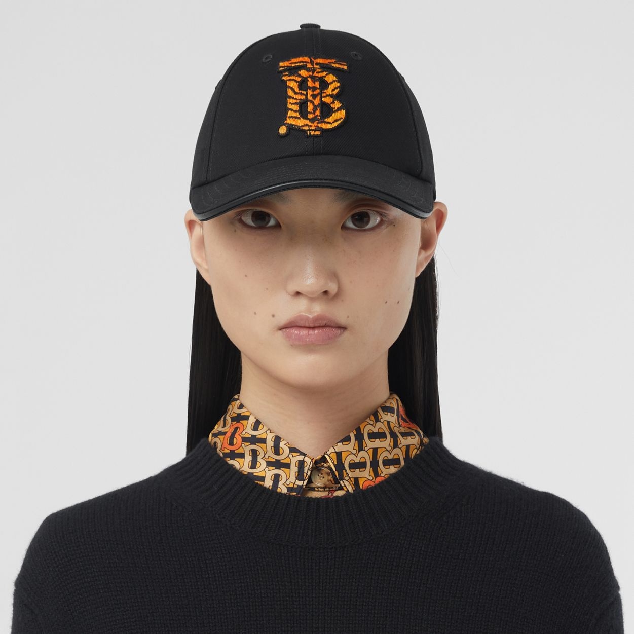 Monogram Motif Cotton Baseball Cap - 3