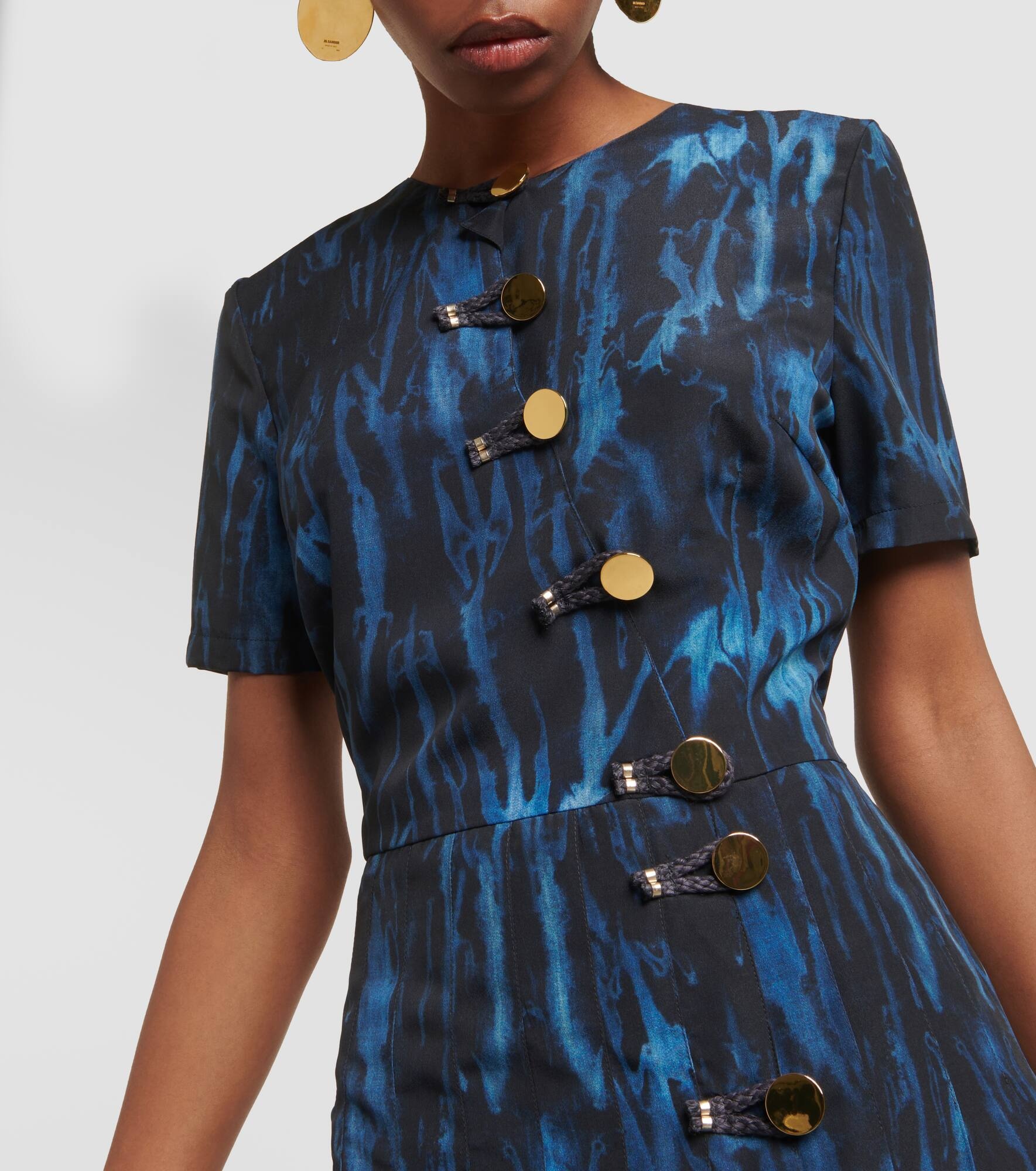 Myrtle printed pleated midi dress - 4