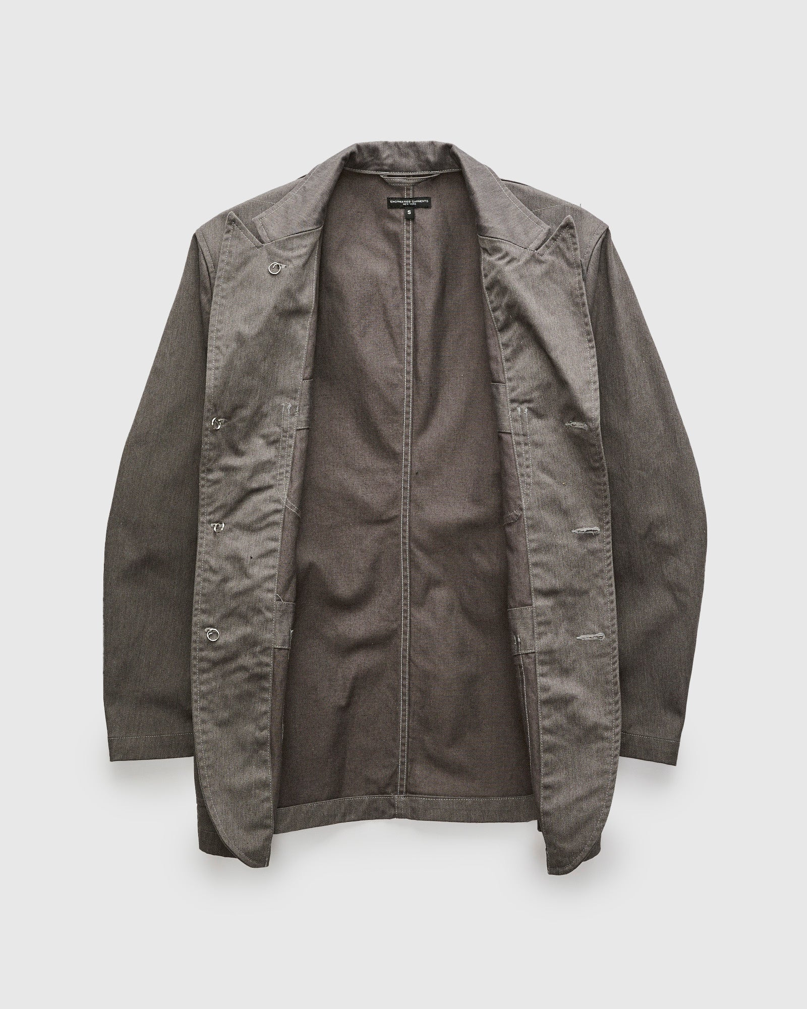 Bedford Jacket in Grey PC Tanker Twill - 3