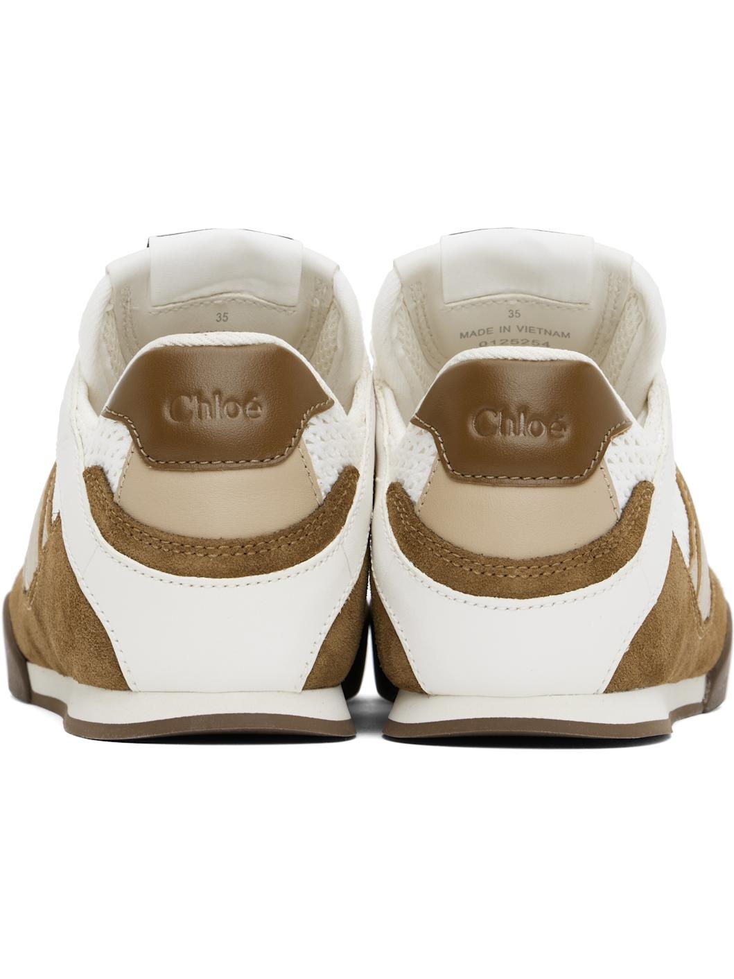 White & Brown 'Chloé Kick' Sneakers - 2